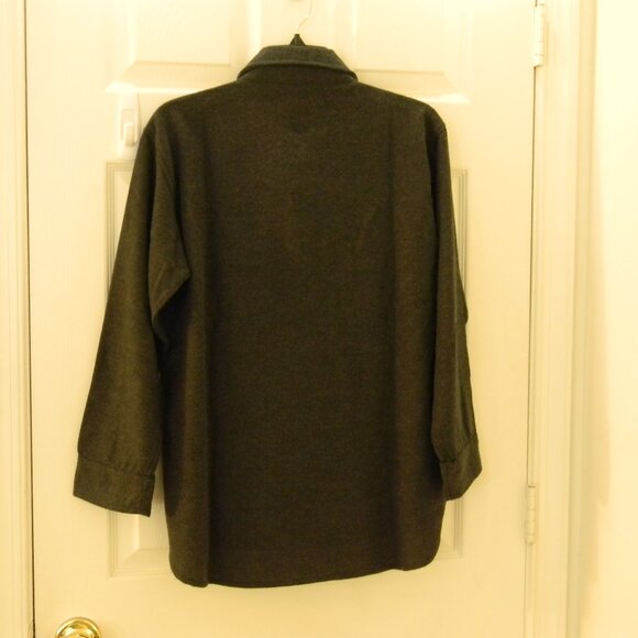 Split Coast Men's Flannel Shirt Sz S Button Up Pockets Gray NWT - Picture 2 of 5